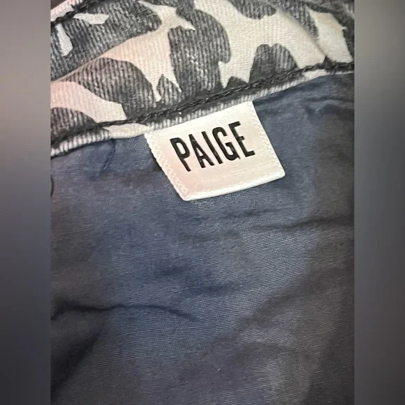 Paige Rosie HW Women’s Poppy Leopard Slim Crop FlareHigh Rise Jeans